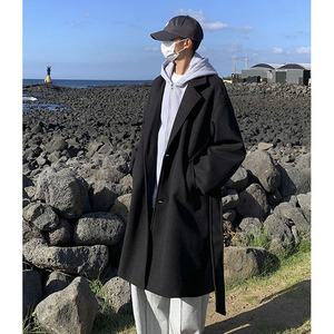 现货1014-FY631~P138秋冬新款假两件可拆卸连帽毛呢大衣,男装毛呢大衣,星座1014