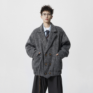 现货1014-FY016-P128-短款呢子外套男新款美式毛呢外套男图片