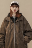 1014-MY7709-P148美式棉服假两件连帽皮衣夹棉设计感冬季棉衣，男装皮衣，星座1014