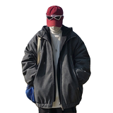 1014-MY7709-假两件连帽PU皮棉服男女冬季2025新款美式复古棉衣，男装棉衣，星座1014