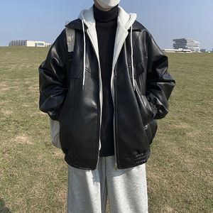 1014-PY985-P148-限178-2025秋冬新款假两件夹棉皮棉衣男图片