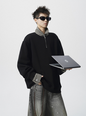 爆款现货-1014-WY3708-特P58-美拉德Polo衫卫衣男