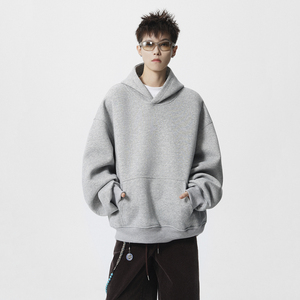 现货1014-WY07-P78-美式可拆卸假两件披肩连帽卫衣男图片