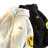 现货MY8029羊羔毛开衫连帽男秋冬季潮流ins宽松棉衣外套P138限158，男装棉衣，星座1014