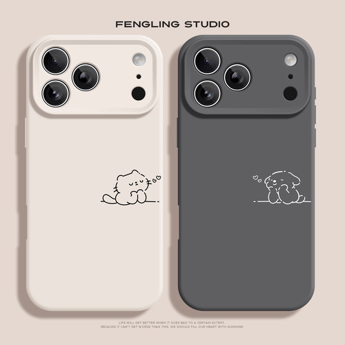 想念猫咪iPhone17苹果16promax小米17华为mate80适用oppofindx9可爱vivox300荣耀magic8可爱一加15情侣手机壳