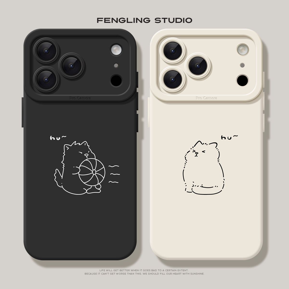 吹风扇猫咪iPhone18promax苹果17小米15华为pura70pro新款mate80红米K90适用nova16荣耀300一加ace情侣手机壳图片