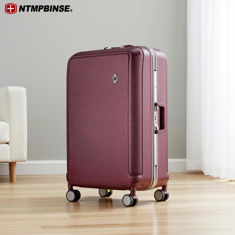 广州军刀行李箱女万向轮拉杆箱男密码箱铝框皮箱登机箱网红旅行箱