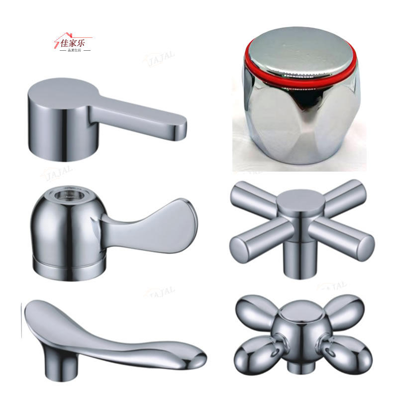 圆孔20齿7.6mm广东齿 铜阀芯用手柄 水龙头十字手把   锌合金镀铬