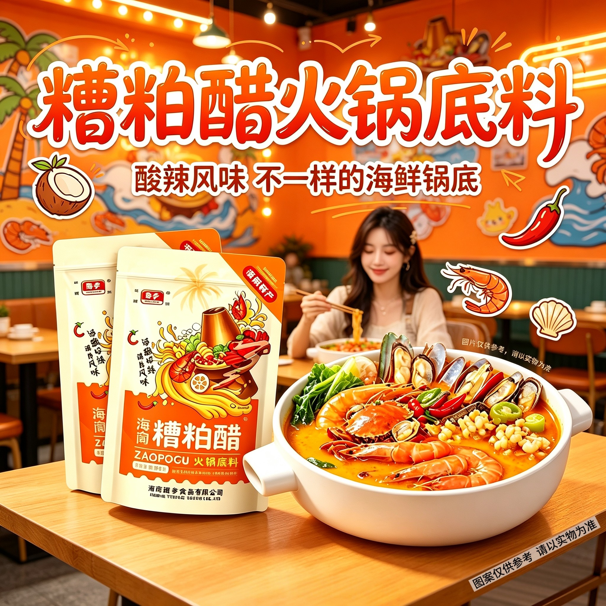 椰亨糟粕醋火锅底料正宗海南特产