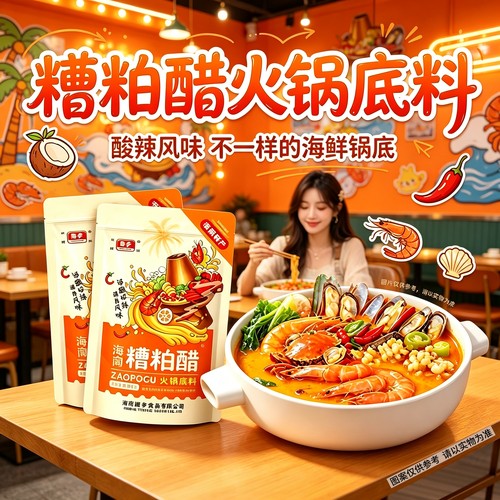 椰亨糟粕醋火锅底料正宗海南特产