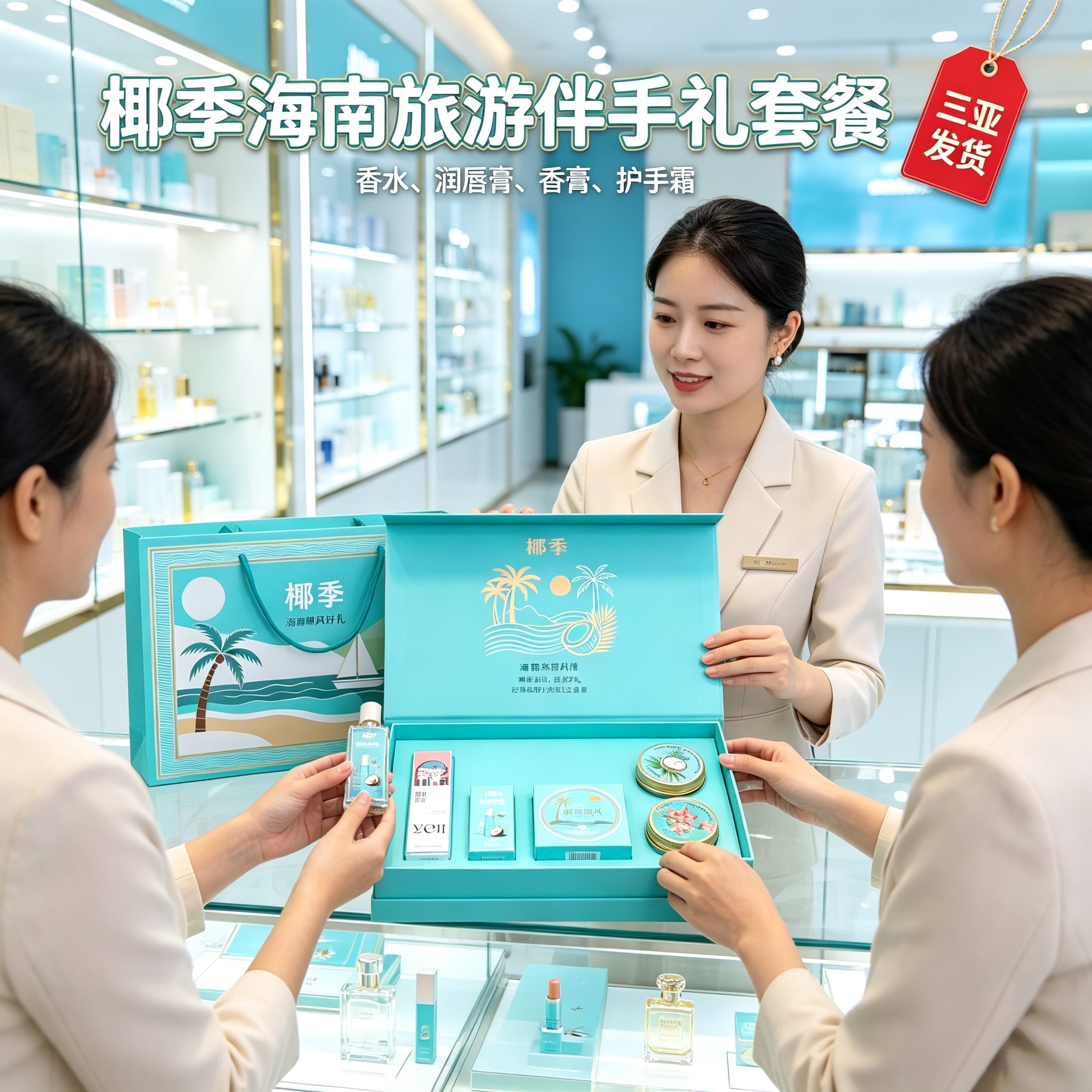 椰季护手霜滋润保湿防裂海南印象