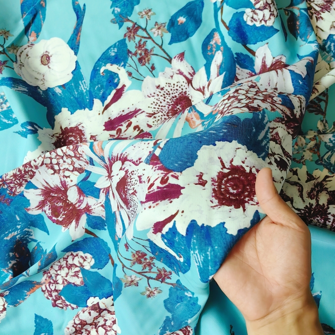 真丝真丝弹力重绉50姆