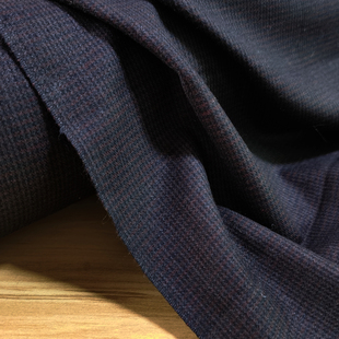 唐小路 小千鸟格 丝毛呢 真丝呢料 45姆 70%真丝 30%羊毛 115宽