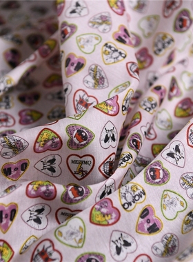 爱心拼图 MQ品牌原单设计师高支丝棉欧根缎13姆60丝40棉135宽