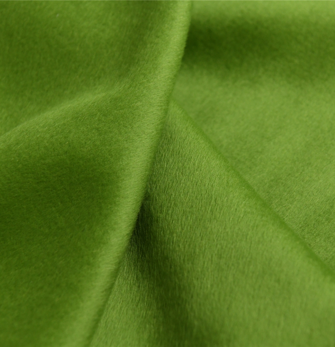 芥末绿 babyllama余单皮草质感 高端双面苏力阿尔巴卡 设计师