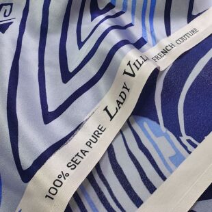 意大利定标品牌素绉缎20.5姆100丝114宽设计师 素 摩登宠儿 撞块元