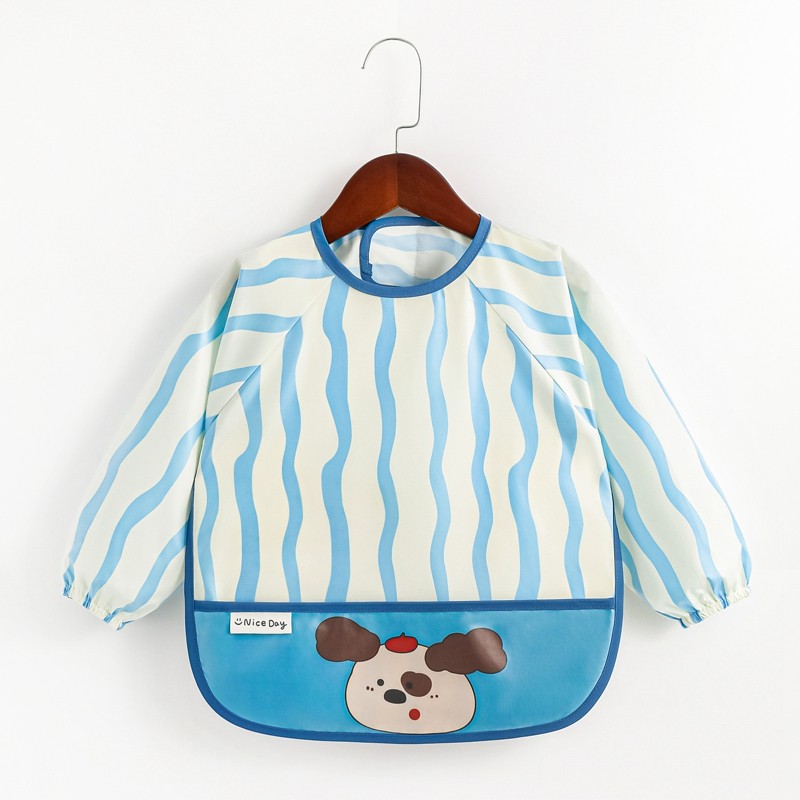 宝宝罩衣儿童围兜长袖防水轻薄半背魔术贴防脏幼儿园吃饭衣春夏秋,童装/婴儿装/亲子装,反穿衣/罩衣,淘宝优惠券,粉丝福利购,淘宝优惠卷