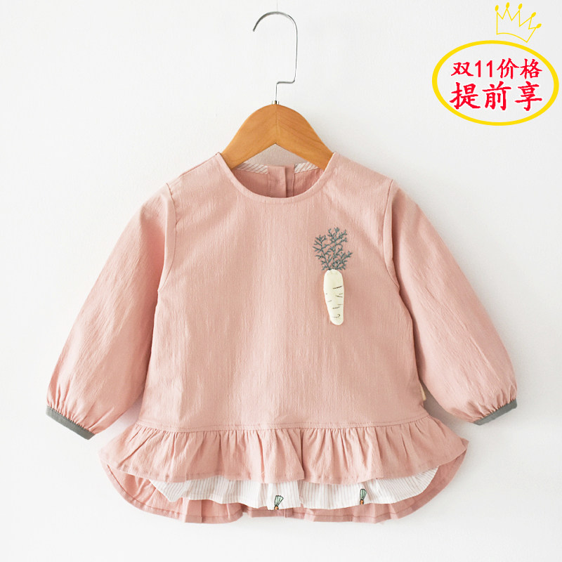 儿童罩衣弹力棉防水长袖秋冬婴儿画画围裙女孩反穿衣宝宝吃饭罩衣,童装/婴儿装/亲子装,反穿衣/罩衣,淘宝优惠券,粉丝福利购,淘宝优惠卷