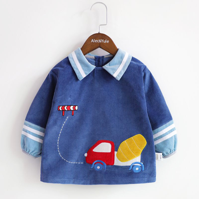 儿童罩衣男童防水防脏吃饭护衣婴儿纯棉围兜灯芯绒宝宝秋冬反穿衣,童装/婴儿装/亲子装,反穿衣/罩衣,淘宝优惠券,粉丝福利购,淘宝优惠卷