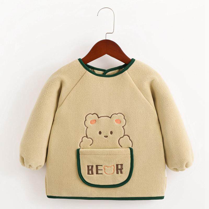 儿童罩衣保暖绒秋冬款加厚婴儿防水防脏吃饭衣宝宝长袖吃饭衣围兜,童装/婴儿装/亲子装,反穿衣/罩衣,淘宝优惠券,粉丝福利购,淘宝优惠卷