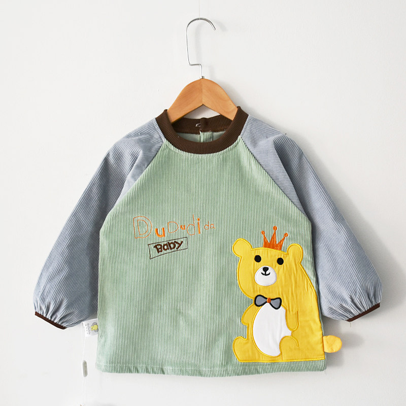 宝宝罩衣纯棉粗灯芯绒婴儿童反穿衣秋冬围兜护衣长袖防水吃饭衣,童装/婴儿装/亲子装,反穿衣/罩衣,淘宝优惠券,粉丝福利购,淘宝优惠卷