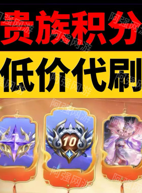 王者荣耀贵族积分代刷流光无双祈愿升v8v10安卓苹果