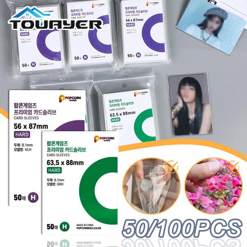 50/100Pcs Korea Card Sleeves Clear Acid Free-No CPP HARD 3