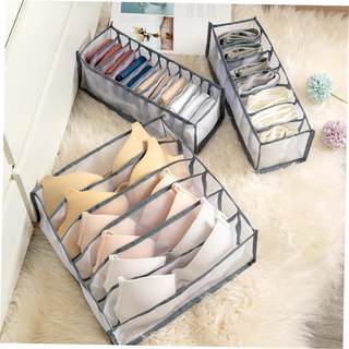 storage box 7 grids bra organizer foldable drawer organizer