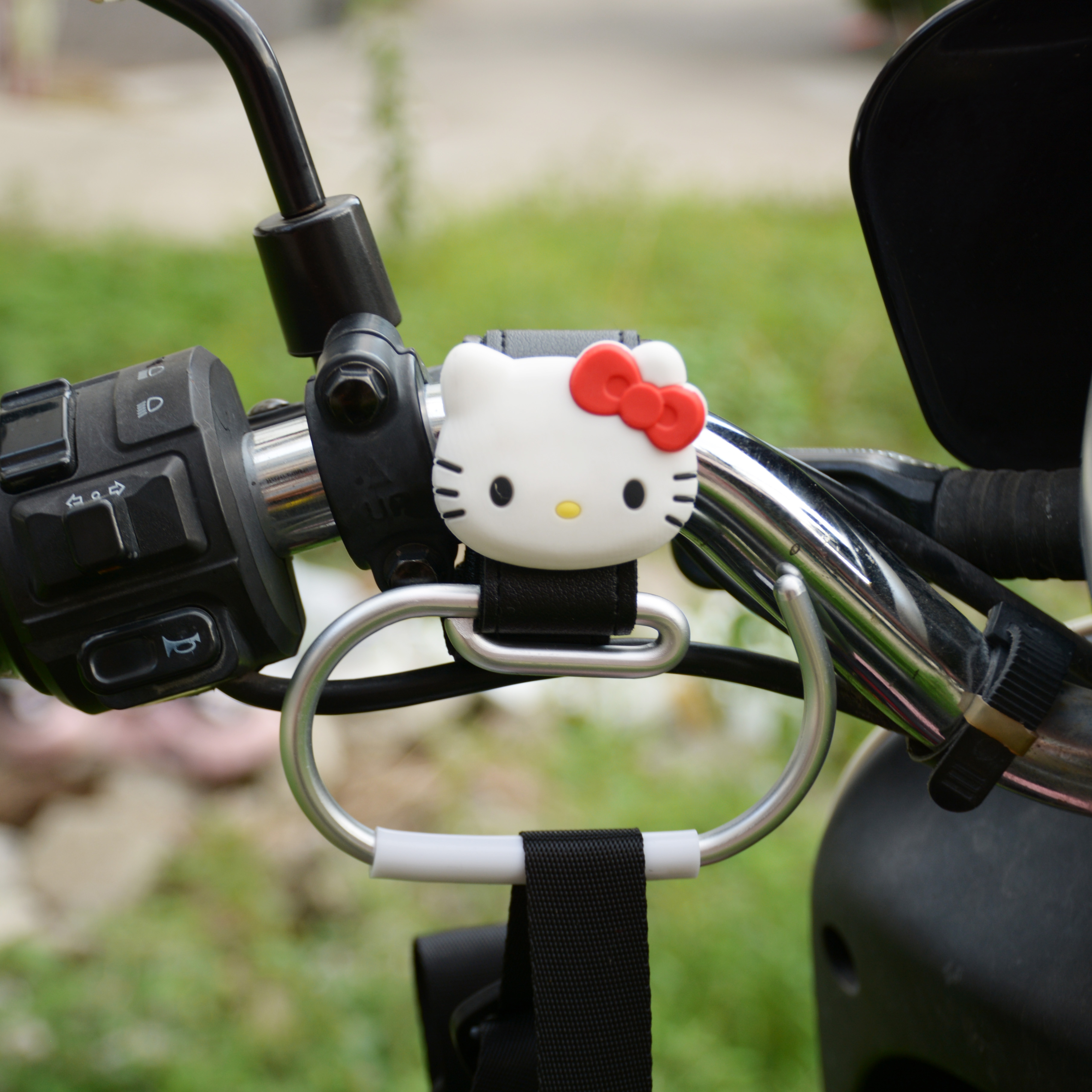 电动车金属铝合金挂钩置物神器可爱装饰小配件环形电瓶车单车挂钩