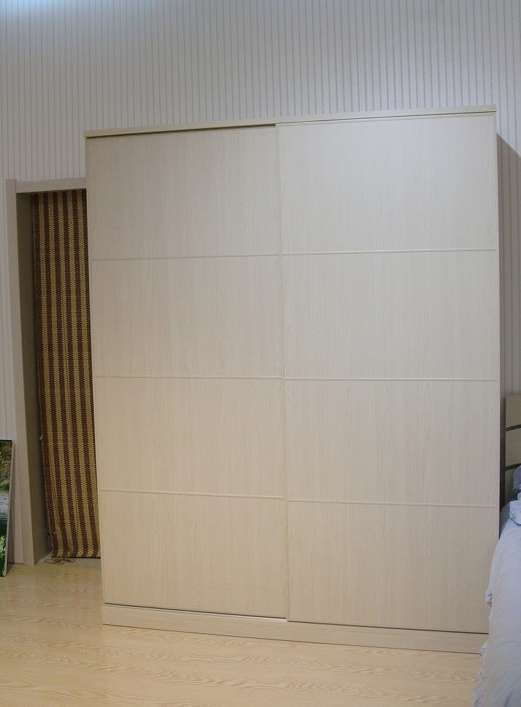 万力家具 1.6米宽 移门衣柜卧室家具 简约现代  拉门衣柜