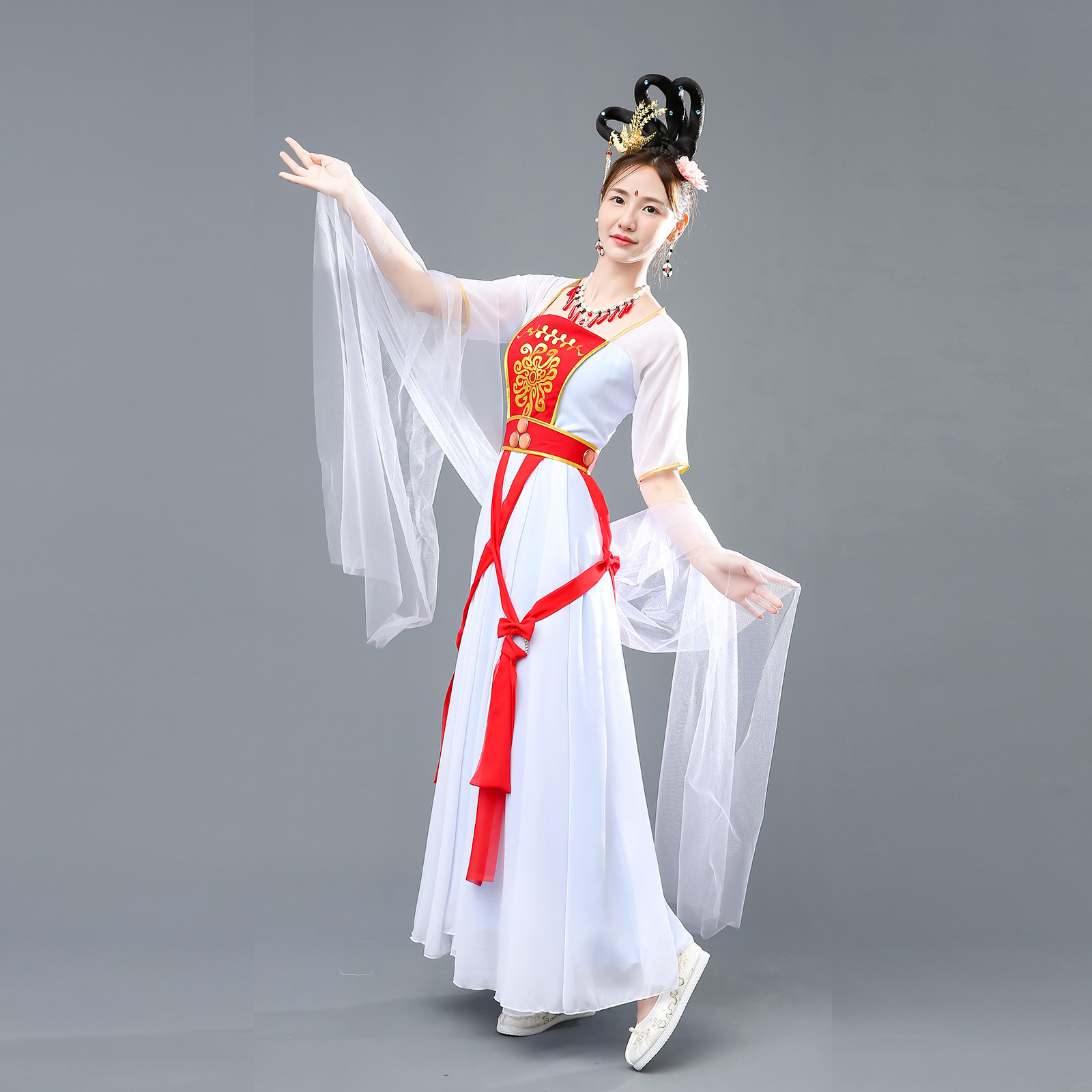 元旦嫦娥仙子服影视古典汉服86版西游记玉兔仙女下凡演出舞蹈服装