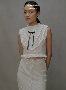 【预】伦敦naya rea Romi Top 棉和蚕丝 无袖 性感 上衣 衬衫女士