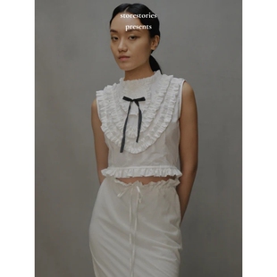 【预】伦敦naya rea Romi Top 棉和蚕丝 无袖 性感 上衣 衬衫女士