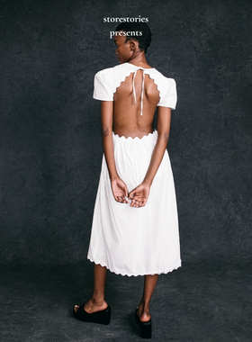 【预】伦敦naya rea Simona Dress 棉 露背 连衣裙  设计感 长裙