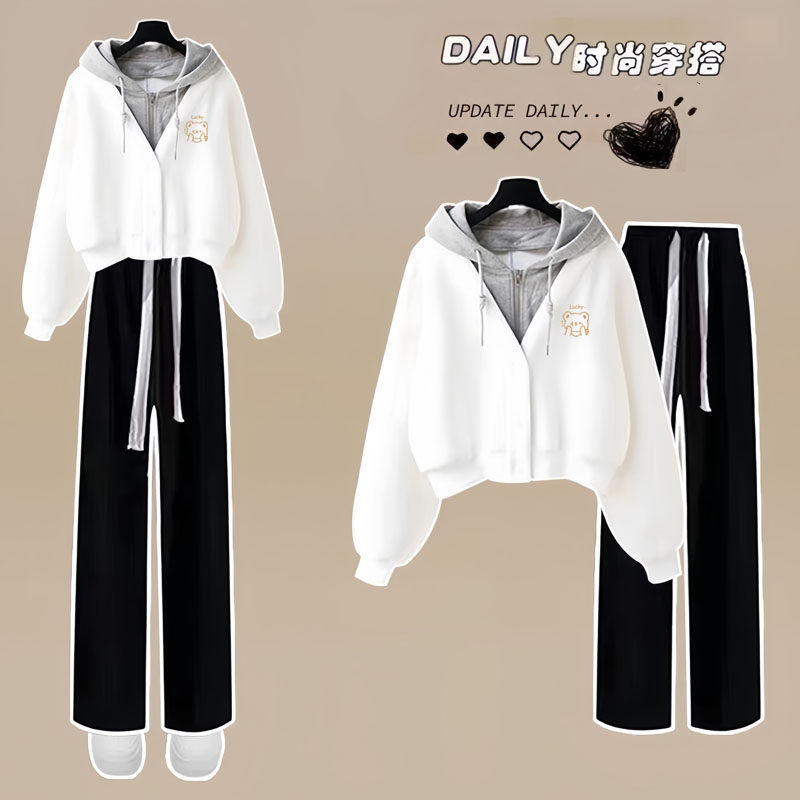 学生春装洋气网红运动套装2025新款初高中春秋女孩时髦时尚两件套