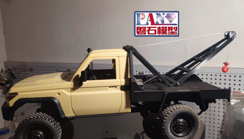 莽牛MN82改装升级后斗 改救援拖车套件防真外观装饰1比12