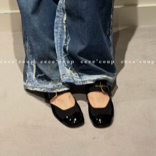 圆头一字扣玛丽珍浅口单鞋 MiMi宝藏Shoe 26FW 新品