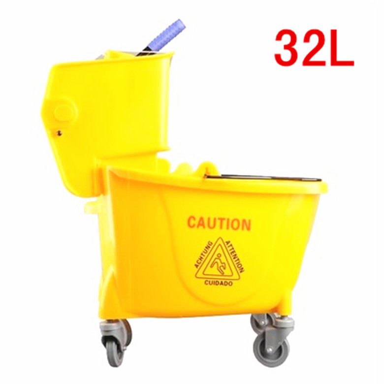 正品白云榨水车挤水桶移动清洁车拖把桶