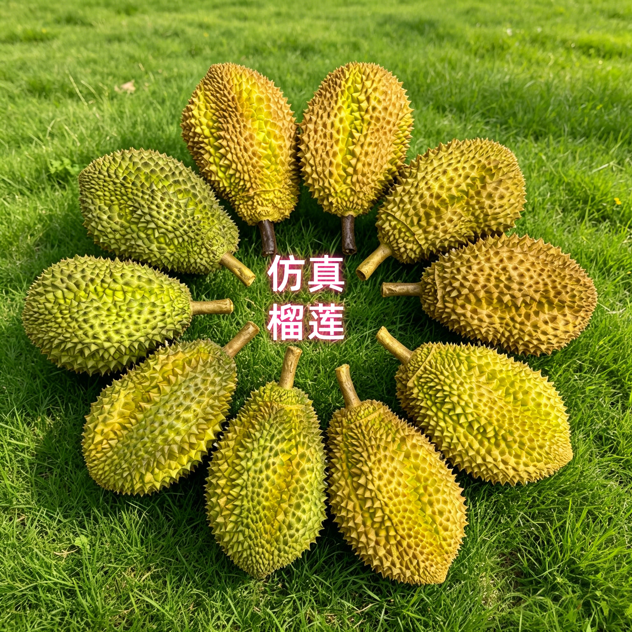 多颜色假榴莲模型水果店装饰摆件