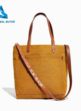 美国Madewell  Transport Tote帆布包单肩斜跨托特包环保女包2024