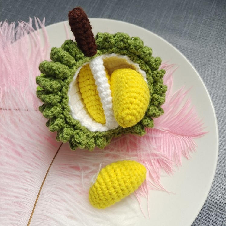 【成品】手工礼物可拆榴莲肉饰品包包钥匙车挂件装饰毛线手工饰品,节庆用品/礼品,创意钥匙包,淘宝优惠券,粉丝福利购,淘宝优惠卷