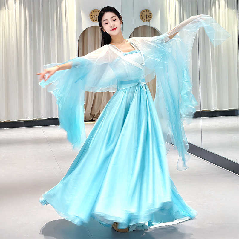出租天青脉脉同款古典女飘逸舞蹈服中国舞古风舞蹈服舞台演赁租赁