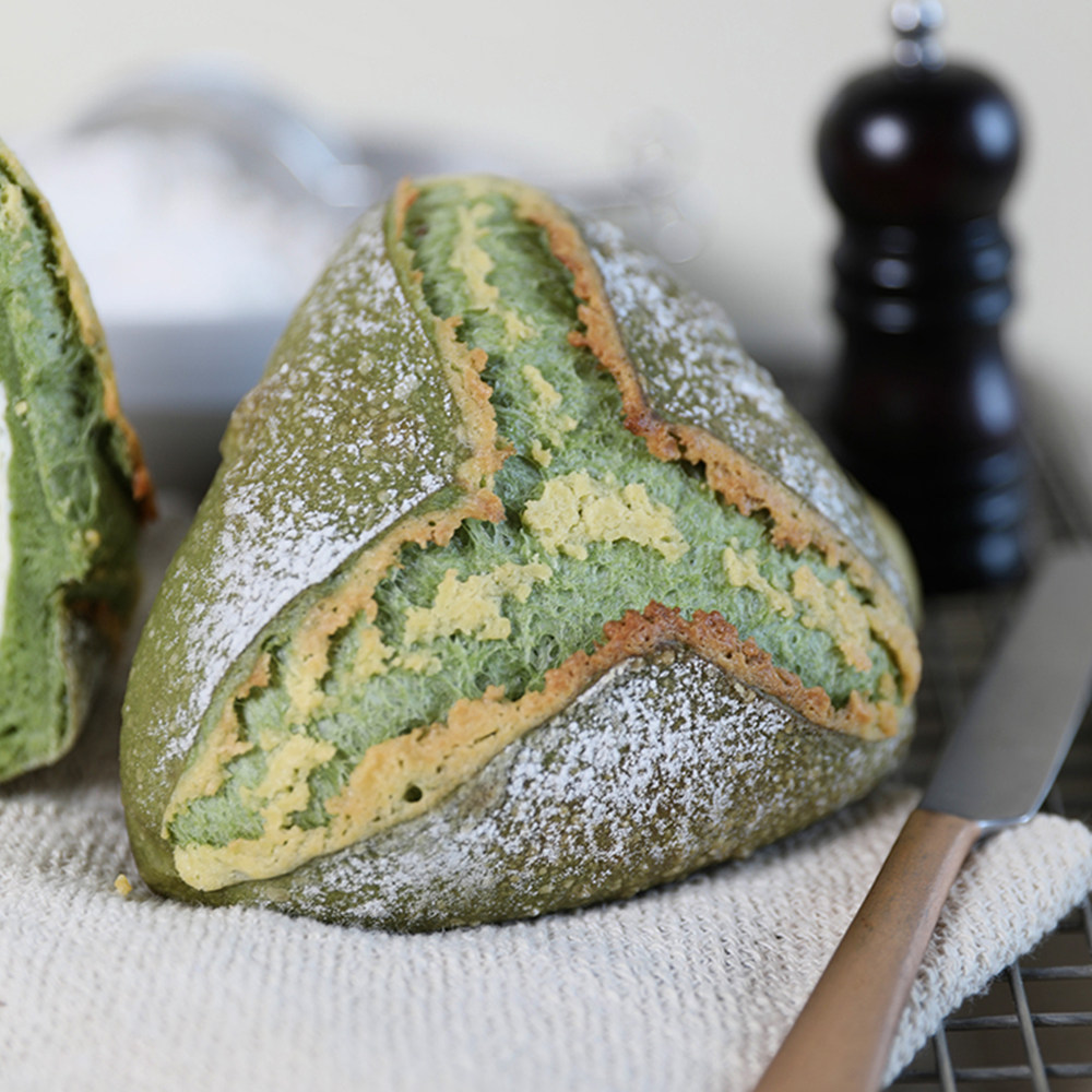 juicybakery抹茶麻薯三角软欧包早餐营养代餐面包健康零食