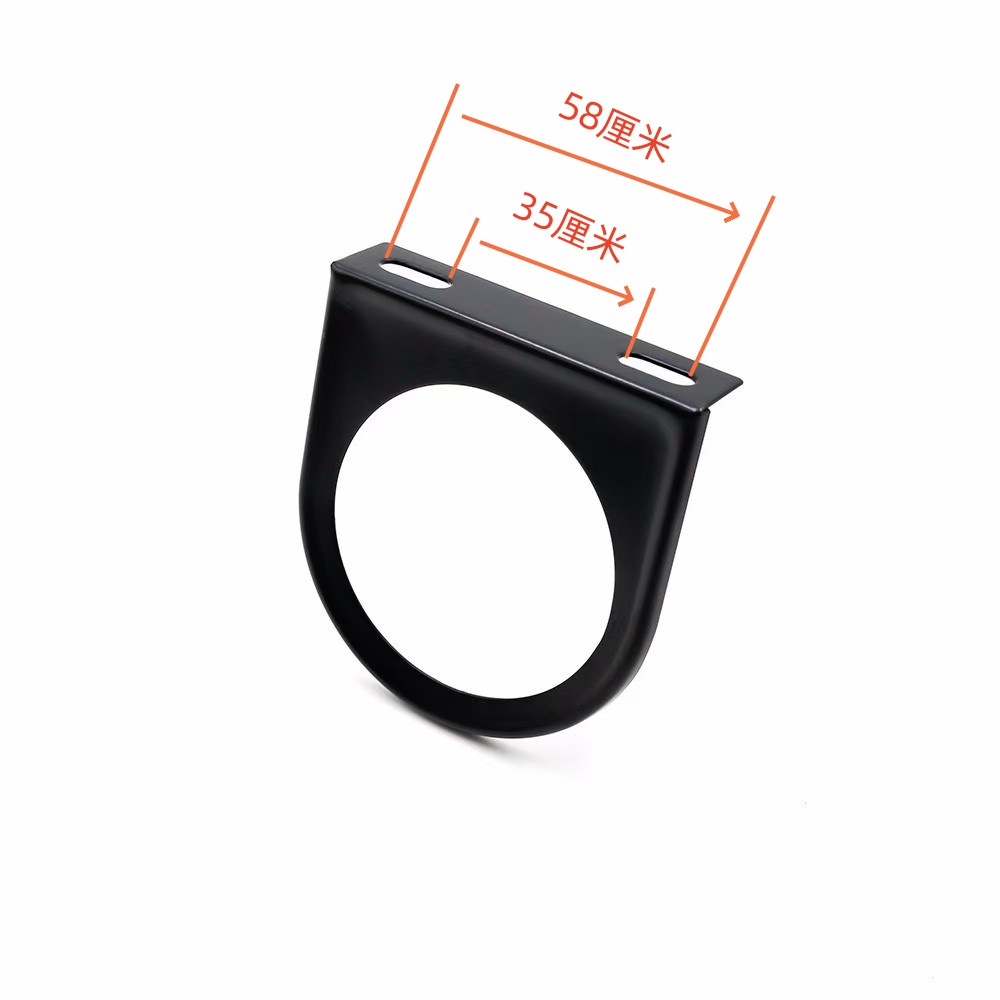 52mm仪表座不带表汽车改装仪表支架双联仪表壳仪表杯85MM铁支架