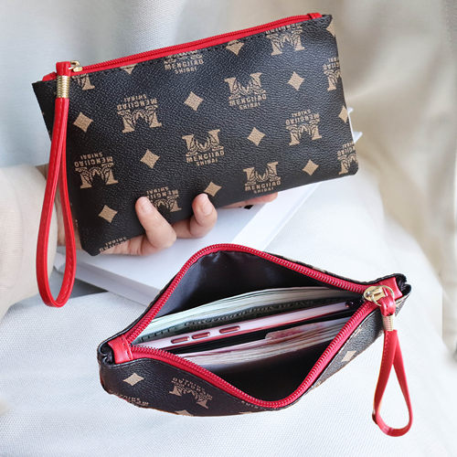 欧美复古手拿包钱包女