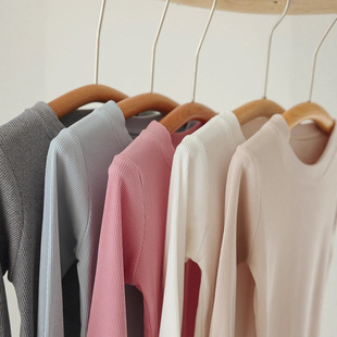 2025年新款 T恤 优可丝棉儿童秋冬男女童圆领保暖休闲打底内搭长袖