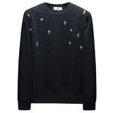 2025秋冬新款潮流休闲烫钻男士落肩长袖卫衣6606P85，男装卫衣，钱塘6018（原3088）