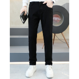 2025秋冬新款高品质修身弹力刺绣男士小直筒牛仔裤25569P130，男装牛仔裤，钱塘6018（原3088）