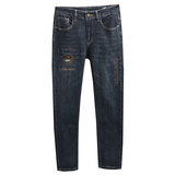 2025秋冬新款高品质修身弹力印花刺绣男士小直筒牛仔裤25783P130，男装牛仔裤，钱塘6018（原3088）