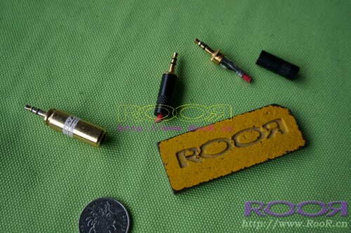 ※ RooR ※ 美国 GUN GOLDEN 镀金3.5头 高端音频接头